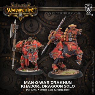 Khador Man-O-War Drakhun Dragoon Cavalry Solo (plastic)