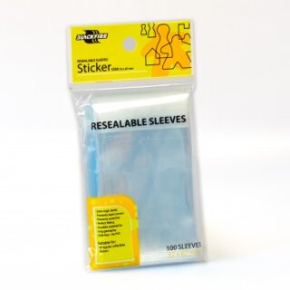 Blackfire Sleeves - Resealable Sleeves - Sticker (52x67mm) - 100 Pcs