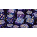 Chessex - Lustrous - Polyhedral 7-Die Sets -  Purple/Gold