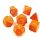 Lab Dice™ 4 Heavy™ Dice Polyhedral Orange/turquoise 7-Die Set