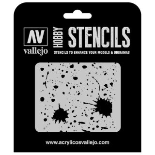 Vallejo Hobby Stencils: Splash & Stains