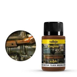 Vallejo Weathering Effects Engine Effect Brown Engine Soot 40 ml