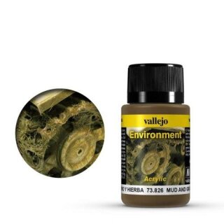 Vallejo Weathering Effects Environment Mud and Grass Effect 40 ml