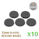 Plastic Round Bases 32mm (10 Stück)