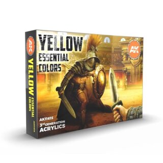 AK INTERACTIVE YELLOW ESSENTIAL COLORS SET