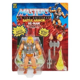 Masters of the Universe Origins Deluxe Actionfigur (14 cm) Battle Armor He-Man