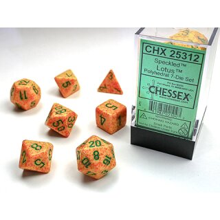 Chessex Speckled Polyhedral 7-Die Set - Lotus