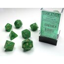 Chessex - Vortex - Polyhedral 7-Die Sets - Green/Gold