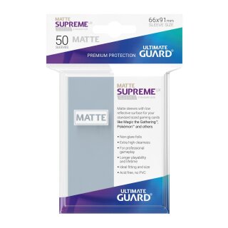 Ultimate Guard Supreme UX Sleeves Standardgröße Matt Transparent (50)