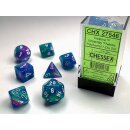 Chessex - Festive® Polyhedral Waterlily™/white...