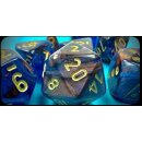Lustrous® Polyhedral Azurite/gold 7-Die Set (with...