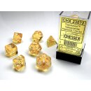 Chessex - Translucent - Polyhedral 7-Die Set - Yellow/White